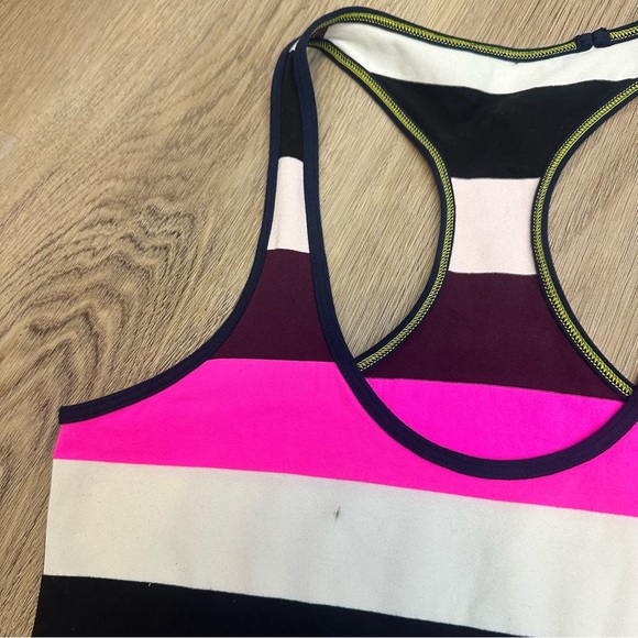 Lululemon Cool Racerback Pow Stripe Raspberry Glo Light / Inkwell - Picture 8 of 9